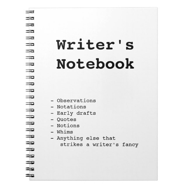 Writer's Notebook (Front)