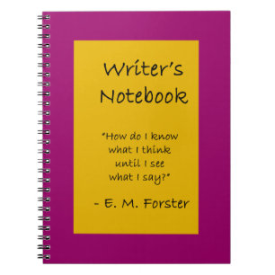 Writer's Notebook - E. M. Forster