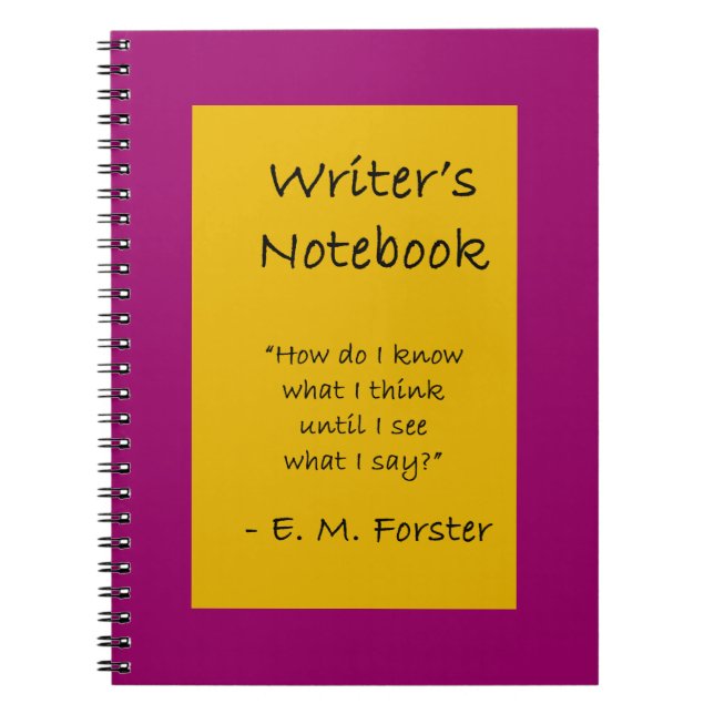 Writer's Notebook - E. M. Forster (Front)