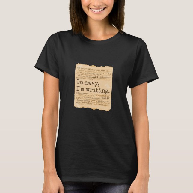 Writers Quotes Writing T-Shirt (Front)