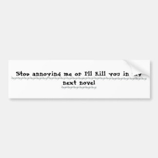 Writers Revenge Bumper Sticker