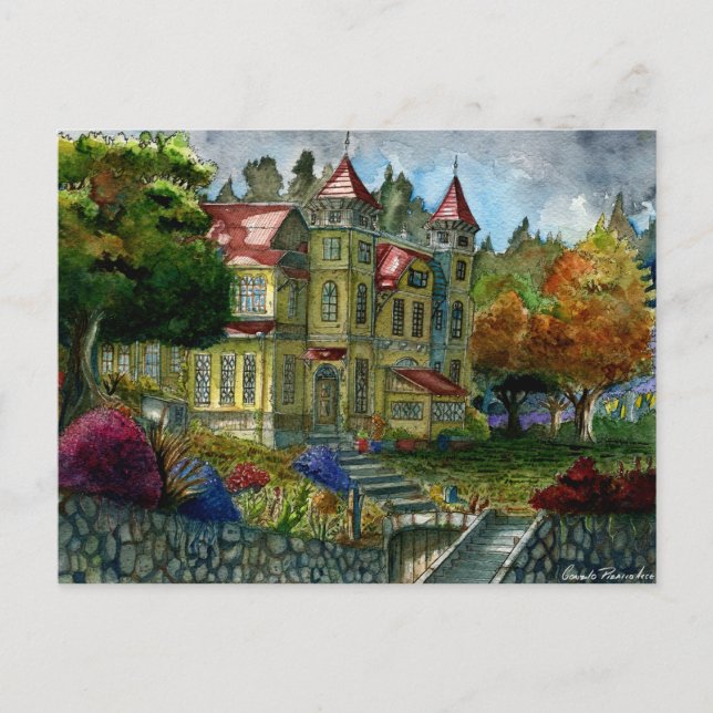 Writer's shelter postcard (Front)