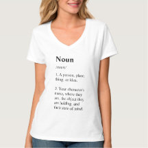 Writer's Words: Noun Definition Women's T-Shirt