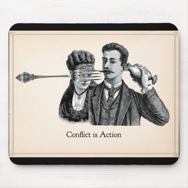 Writewell Academy Conflict Is Action Mousepad (Front)