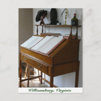 Writing Desk at Colonial Williamsburg Postcard