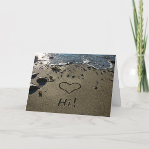 Writing in the Sand Card