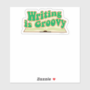 Writing Is Groovy Retro Author Design