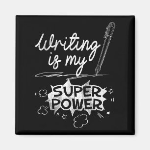 Writing Is My Superwer Superhero Writers And Aus Q Magnet