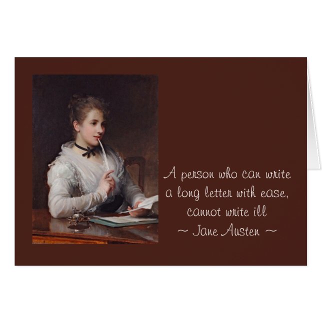 Writing Letters (Front Horizontal)