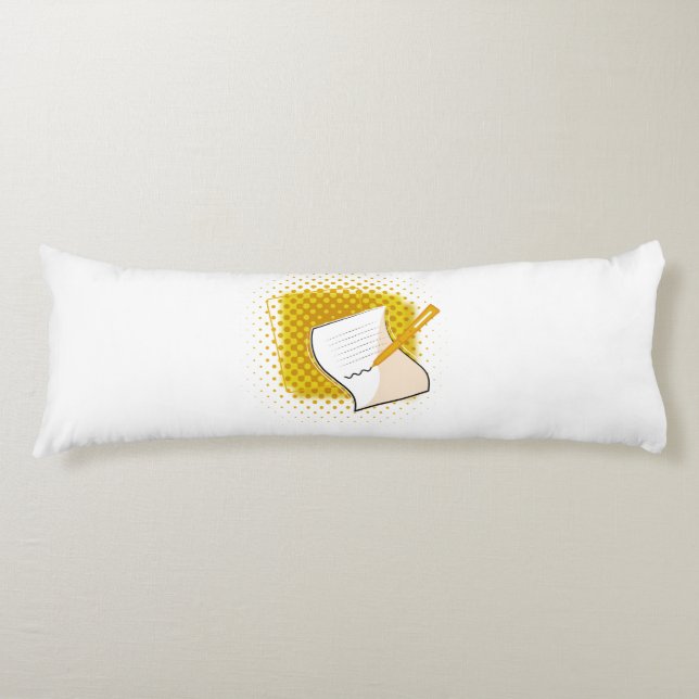 Writing Lover  Body Cushion (Front)