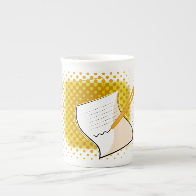 Writing Lover  Bone China Mug (Front)