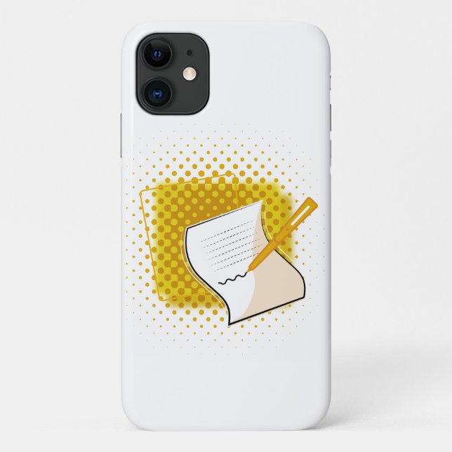 Writing Lover  Case-Mate iPhone Case (Back)