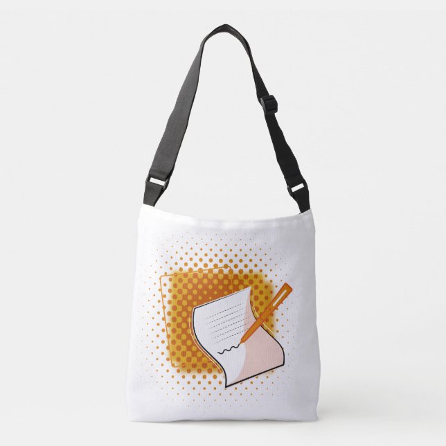 Writing Lover  Crossbody Bag (Front)