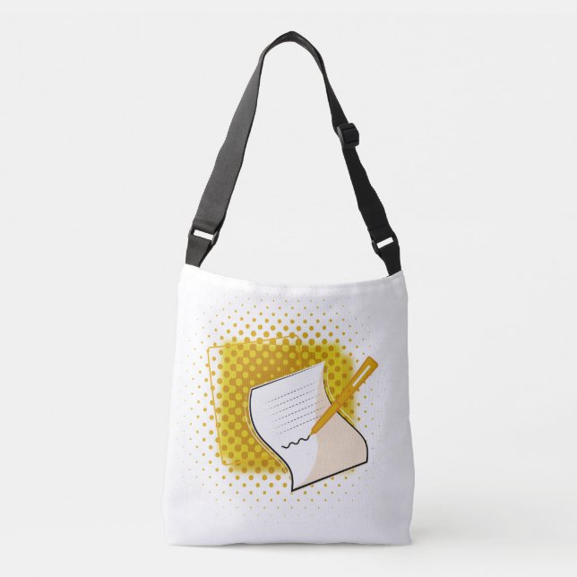 Writing Lover  Crossbody Bag (Front)