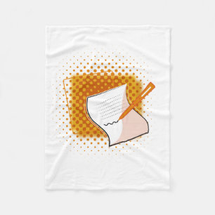Writing Lover  Fleece Blanket