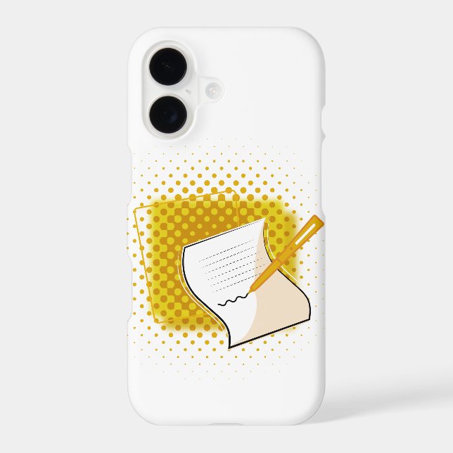 Writing Lover  iPhone Case (Back)