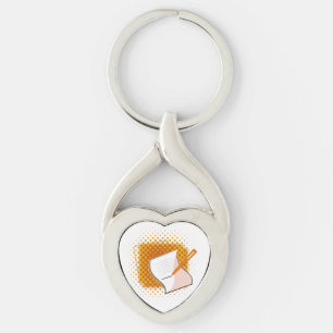 Writing Lover  Key Ring