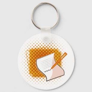 Writing Lover Key Ring
