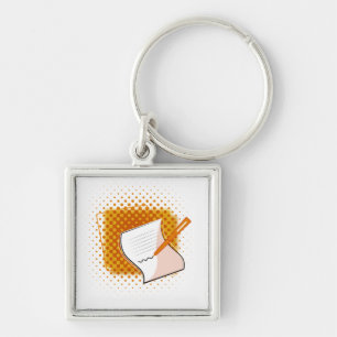 Writing Lover  Key Ring