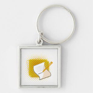 Writing Lover Key Ring