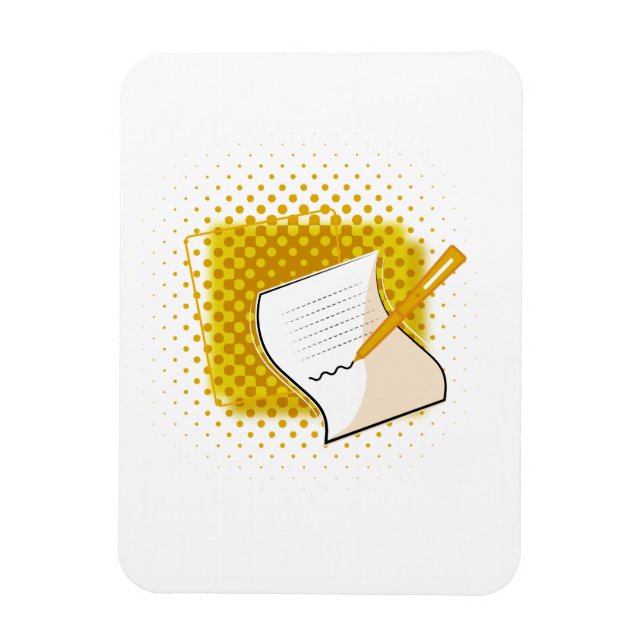 Writing Lover  Magnet (Vertical)