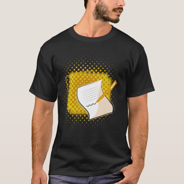Writing Lover  T-Shirt (Front)