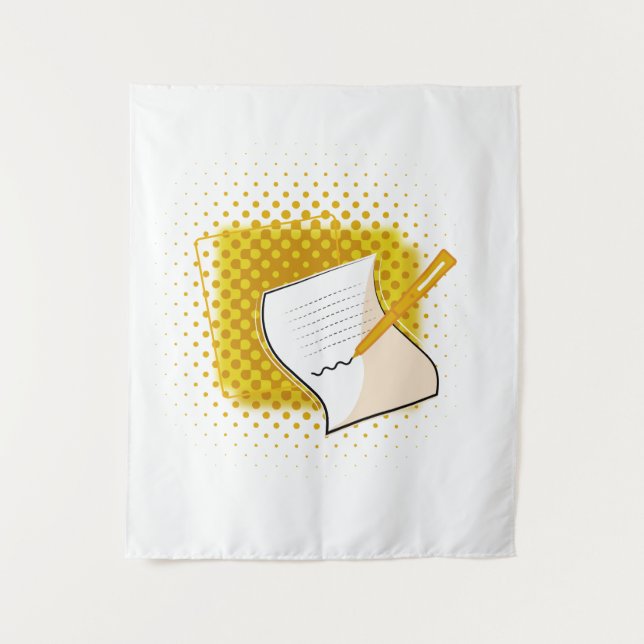 Writing Lover  Tapestry (Front)