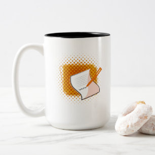 Writing Lover Two-Tone Coffee Mug