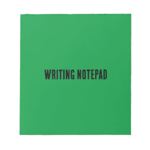 Writing-Notepad Printed Kelly green background Notepad