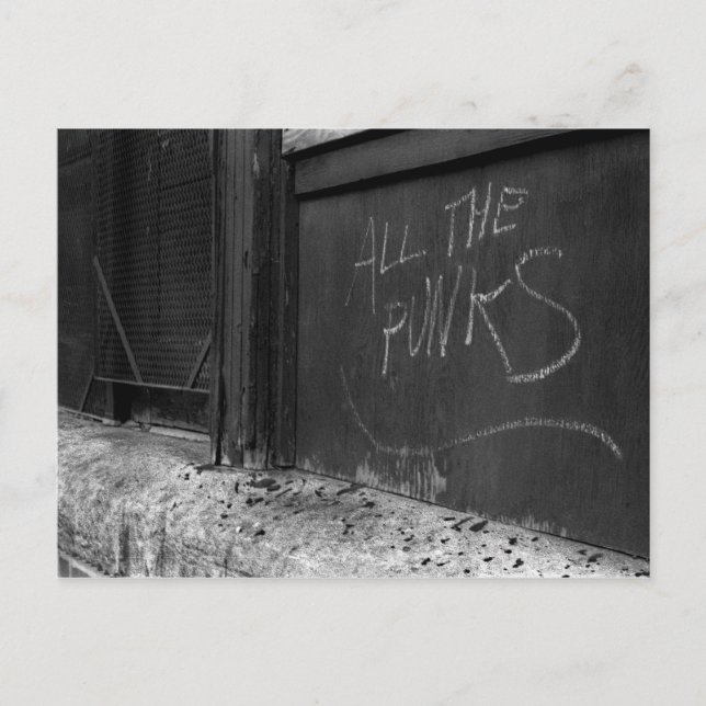 writing on the wall postcard (Front)