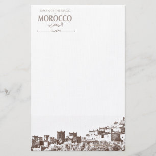 Writing Paper Moroccan Kasbah