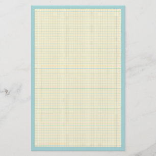 Writing paper Stationery with grid pattern