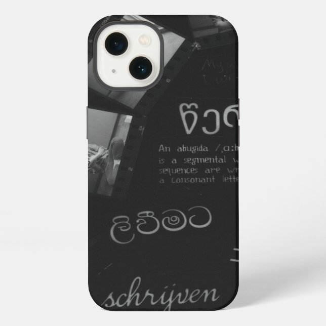 Writing Photogram iPhone Case (Back)