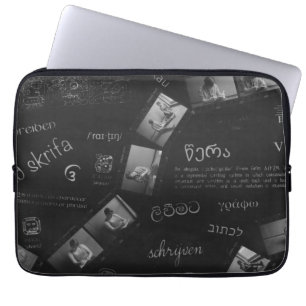 Writing Photogram Laptop Sleeve