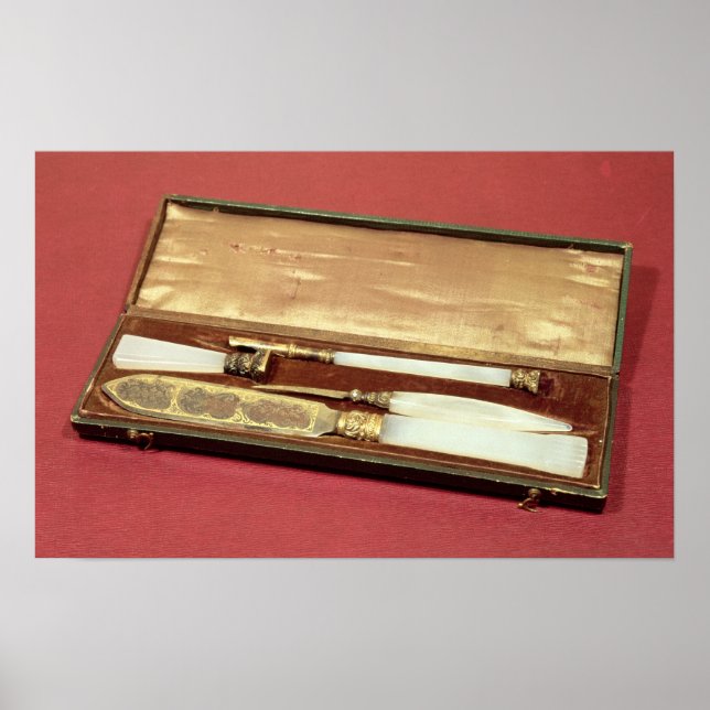 Writing set given to his wife, Eveline Hanska Poster (Front)