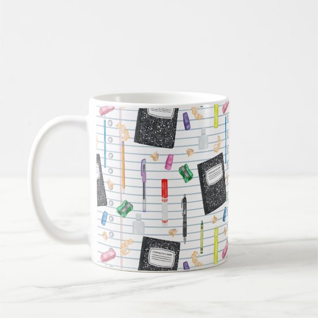 Writing Supplies - School Series Coffee Mug (Left)