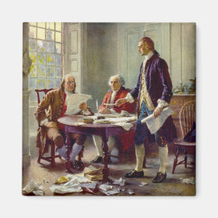 Writing the Declaration of Independence (USA) Magnet