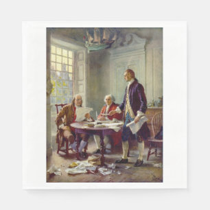 Writing the Declaration of Independence (USA) Napkin