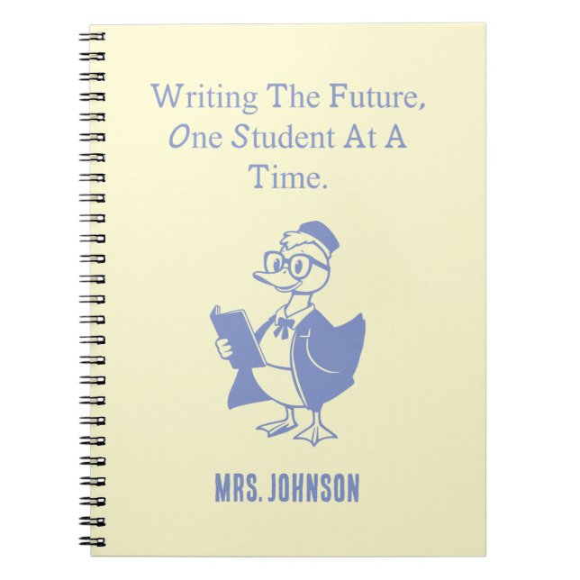 Writing The Future One Student At A Time Design Notebook (Front)