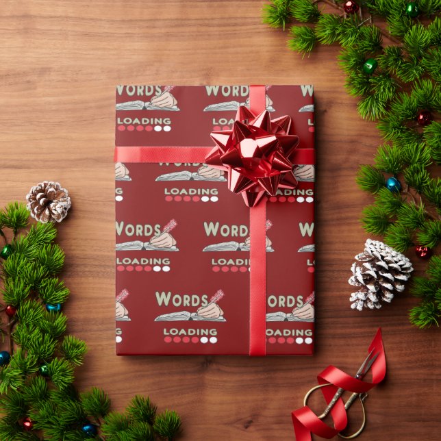 Writing Words Wrapping Paper (Holiday Gift)