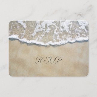 Written in the Sand Beach Wedding RSVP