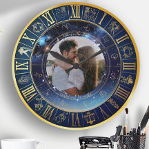 Written in the Stars Add Your Own Photo Wall Clock
