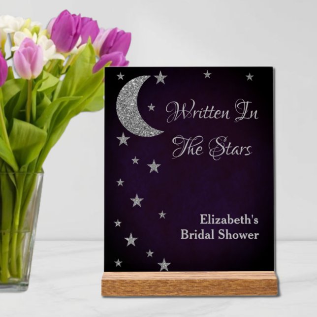 Written In The Stars Bridal Shower Acrylic Sign (Creator Uploaded)