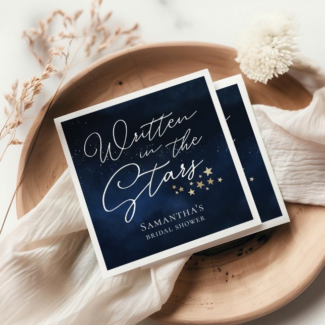 Written in the Stars Bridal Shower Napkin (Creator Uploaded)