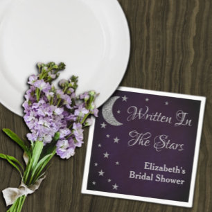 Written In The Stars Bridal Shower Napkin