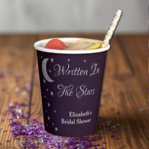 Written In The Stars Bridal Shower Paper Cups