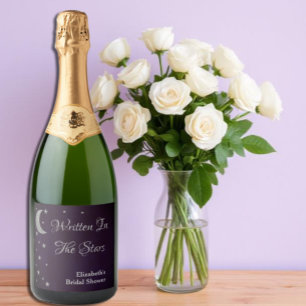 Written In The Stars Bridal Shower Sparkling Wine Label
