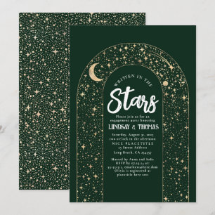 Written in the Stars Celestial Engagement Party Invitation