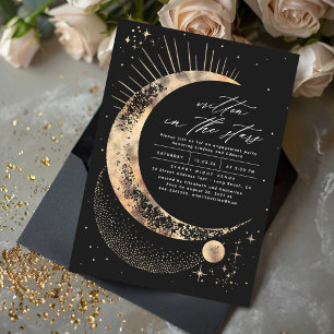 Written in the Stars Celestial Engagement Party Invitation