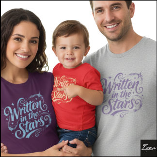 Written In The Stars Grunge Script T-Shirt
